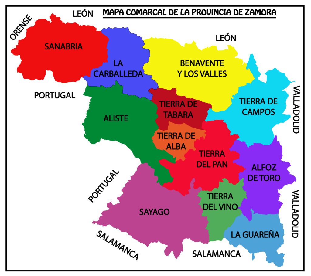 Mapa De La Provincia De Zamora - Image to u